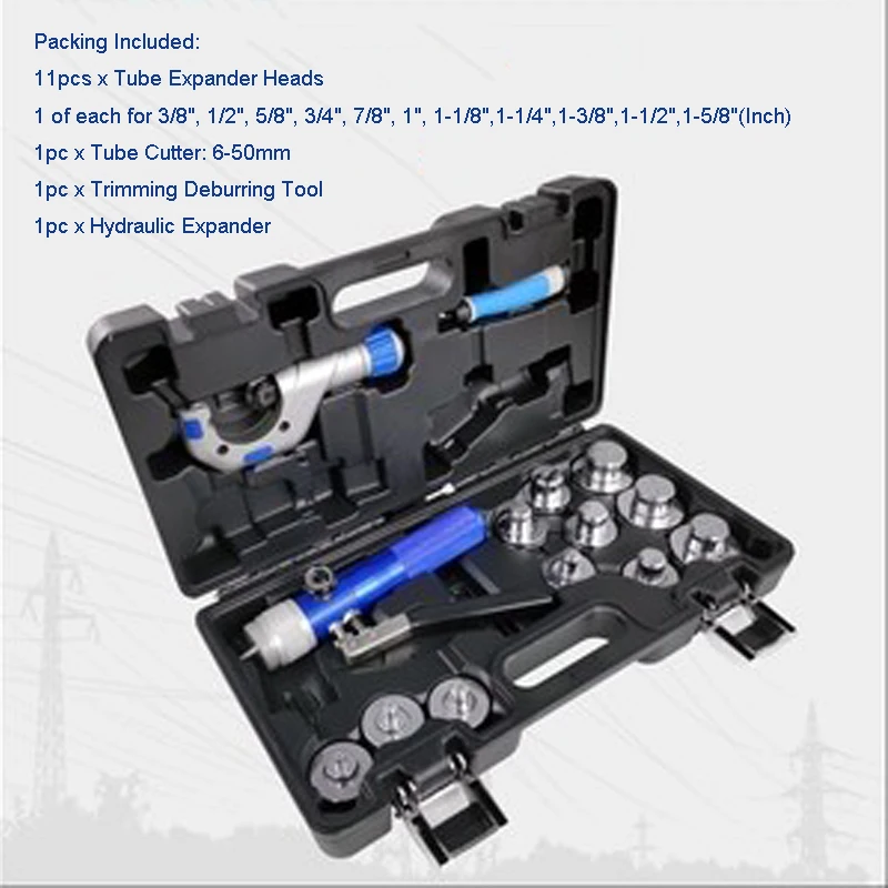 Hydraulic Expander HVAC Hydraulic SWAGING Tool Kit For Copper Tubing Expanding Copper Tube Expander Tool 3/8\