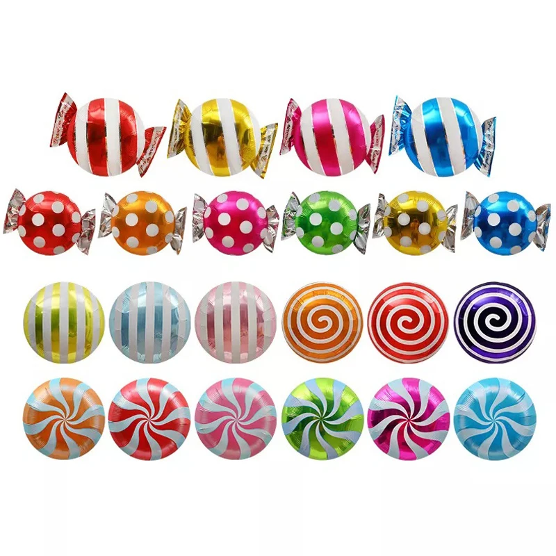 Globos coloridos de papel de aluminio para niños, molino de viento para piruleta, decoración de fiesta de cumpleaños y boda, juguete para Baby Shower, 1/5/10 Uds.