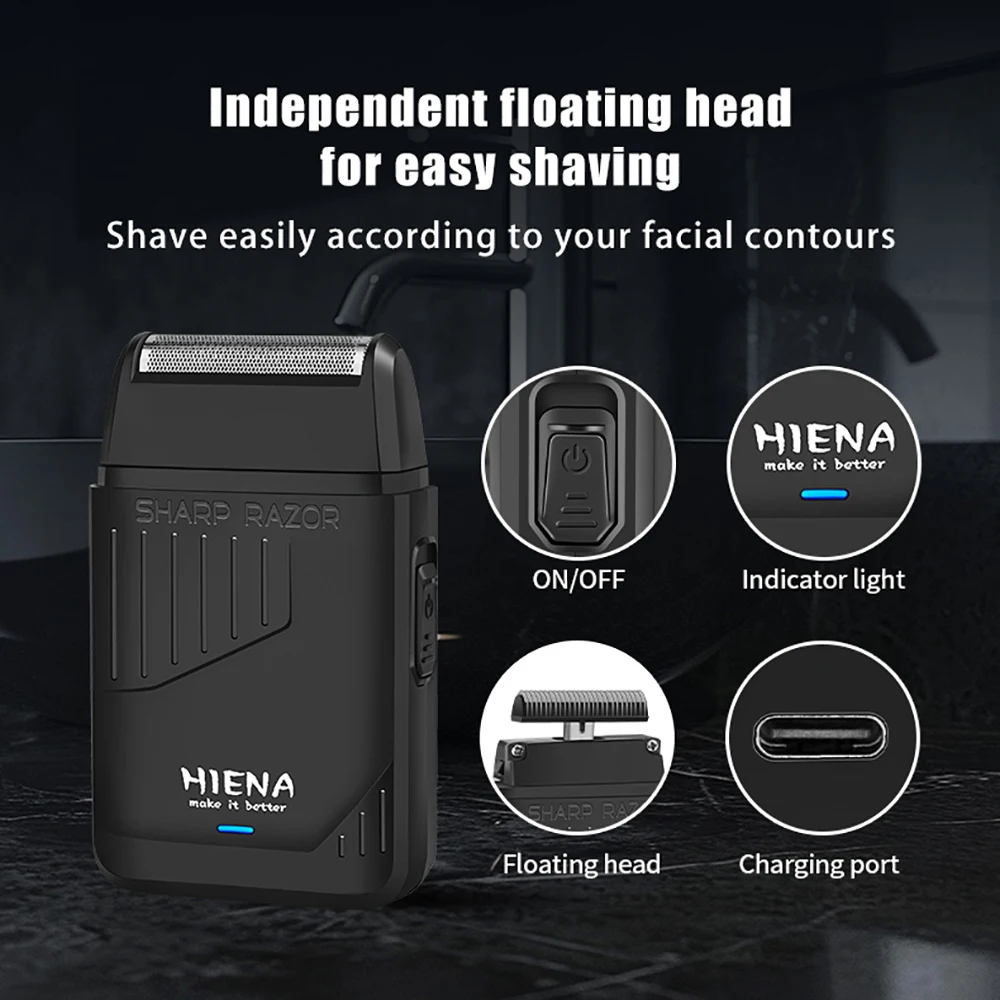 HIENA 3pcs  Professional Hair Clippers for Men, Professional Barber Clippers and Trimmer Set, Mens Cordless Hair Clipper for BarbersProfessional Hair Clippers for Men