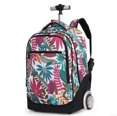 18 inch Wheeled backpack kids School bags On wheels Trolley backpack bag for teenagers Children School Rolling backpack for girl