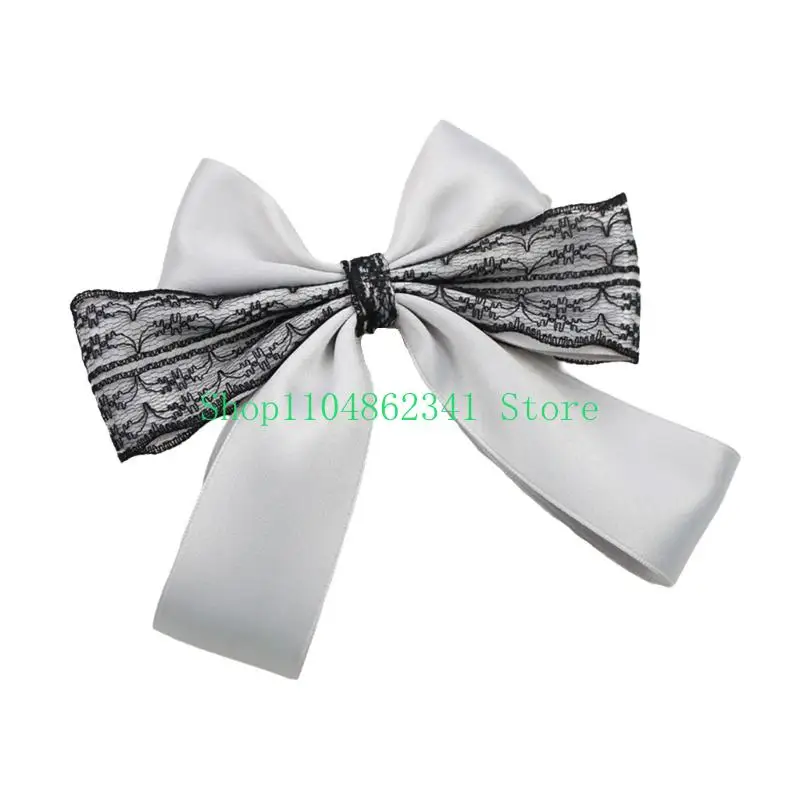 

652F Elegant Fabric Hair Clip Decorated With Traditional Bend And Ribbon Plan