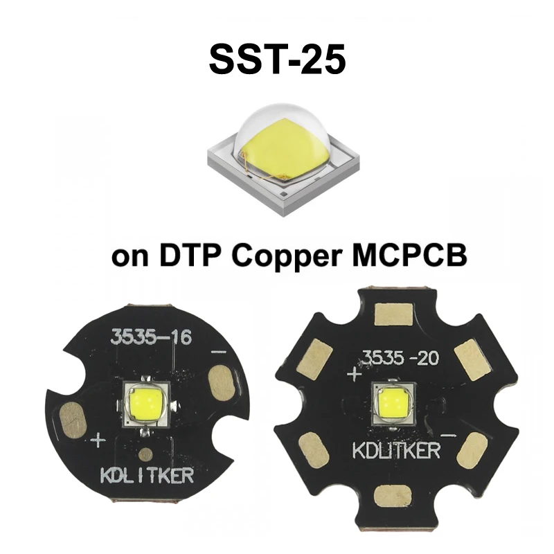SST-25 13W 5A 1500 lumenów 6500K 5700K 5000K SMD 3535 LED emiter latarka DIY koralik latarka dużej mocy