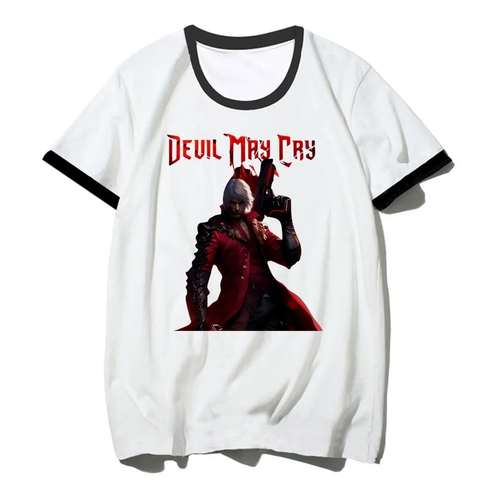 Devil May Cry t-shirt girl Psychedelic 2000s summer clearance sales Retro tshirt goth Psychedelic clearance sales aesthetic cute