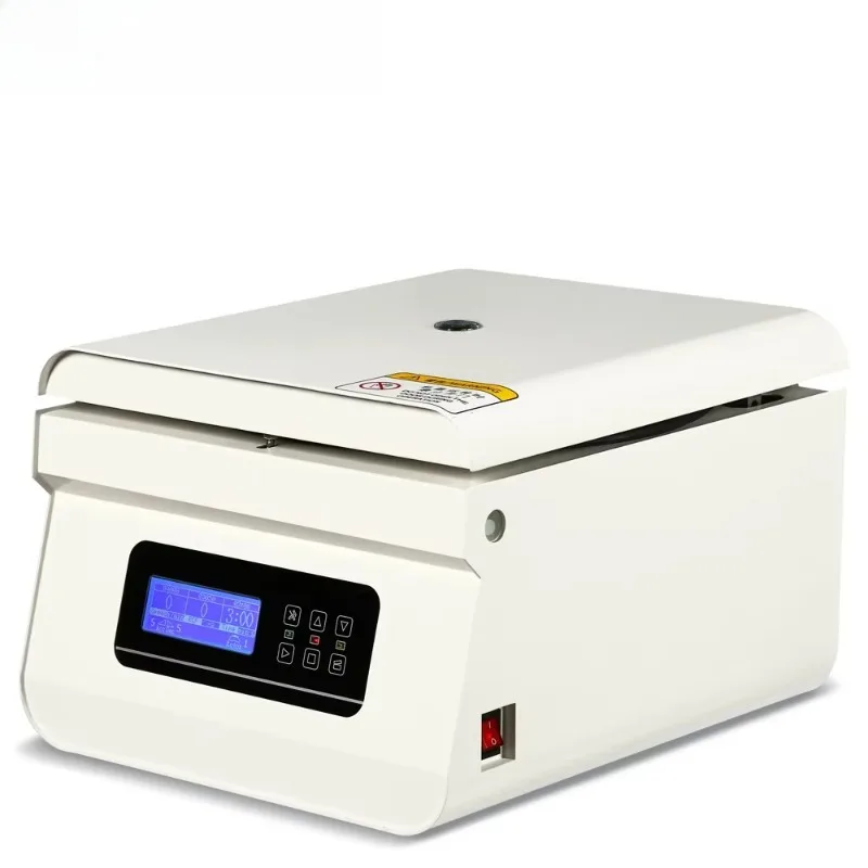 

Low speed centrifuge stage with rotor liquid crystal display centrifuge