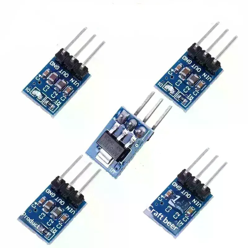 1/3/5Pcs AMS1117-3.3 LDO Linear Regulator Board 800mA AMS1117 3.3V Power Supply Module DIY Accessories