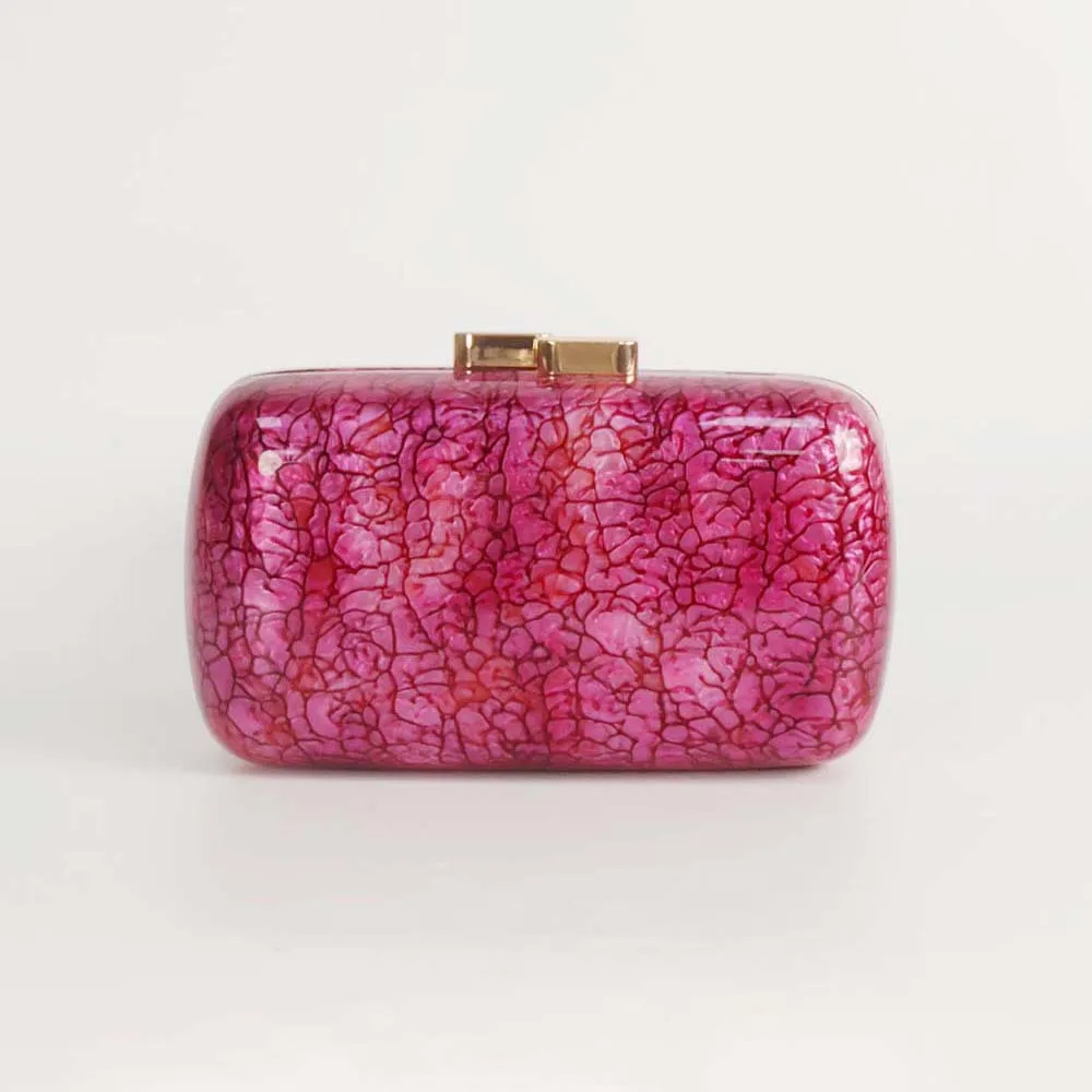 

New Premium Acrylic Clutch Bag Banquet Bag Party Crossbody Handheld Evening Bag Pink Marble Fashion Luxury Wedding Party Bag