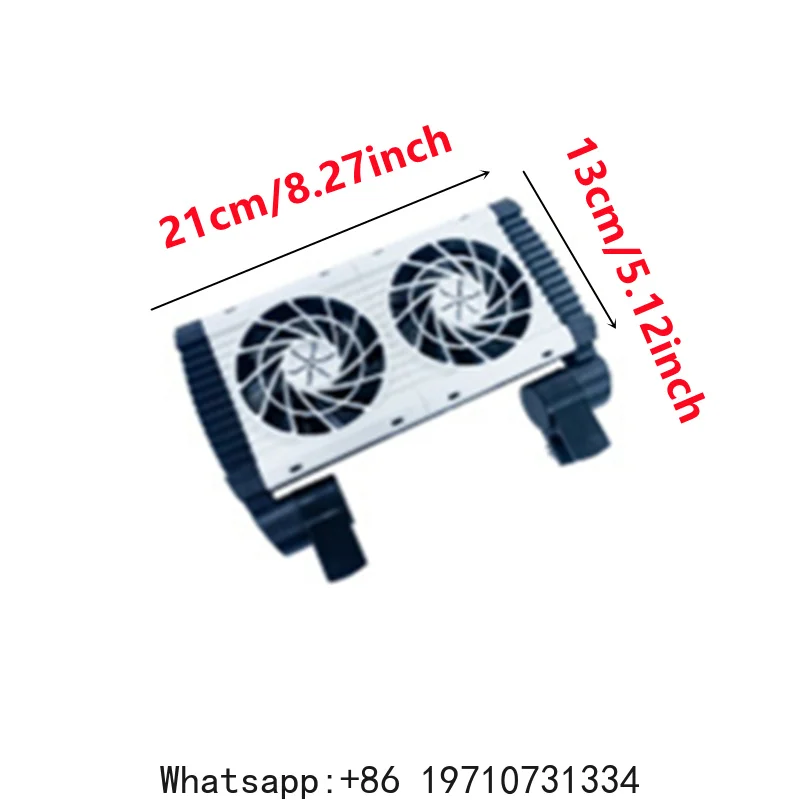 1/2/3/4/5Heads Fish Tank Cooling Fan EU/US Adjustable Speeds Aquarium Chiller Low Noise Hangable Aquarium Air Cooling Device