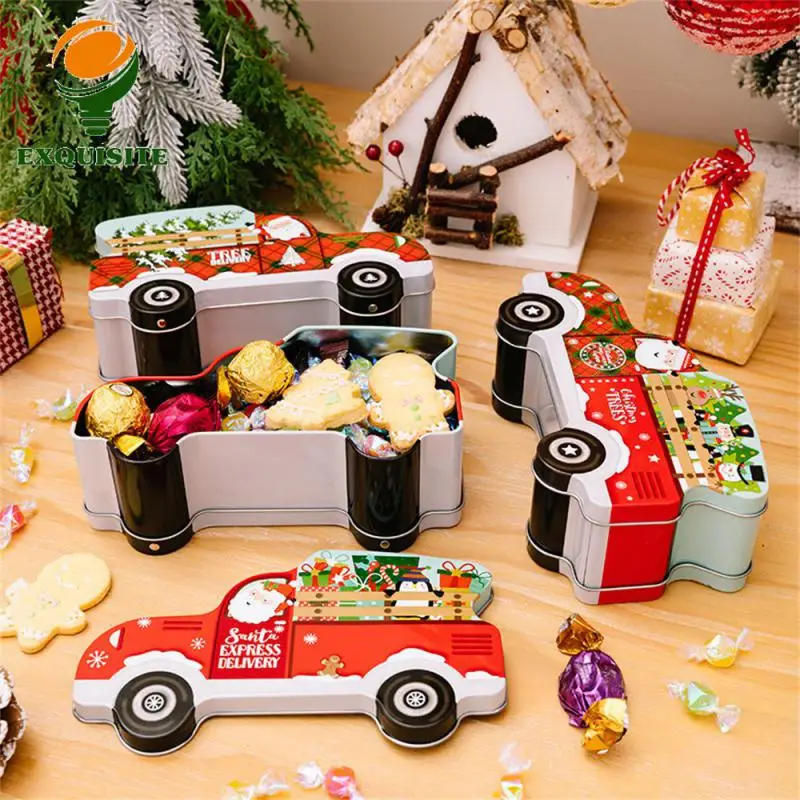 Metal Gift Box Perfect Gift Childrens Gift Candy Storage Christmas Decoration Festive Decoration Storage Car Candy Box