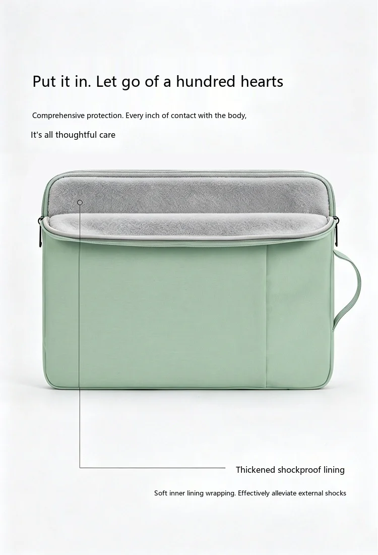 Multi-Size Oxford Tablet-Hülle 11-15,6 Zoll Schutztasche für iPad mit Plüschfutter – Detail 3