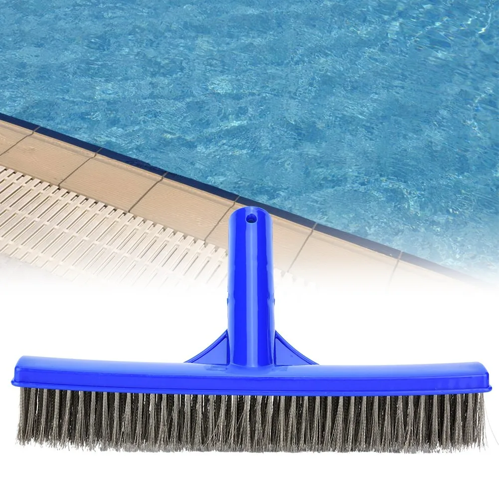 1Pc Swimming Pool Wall Brush with Steel Wire Bristles for Spa Pond Cleaning Equipment