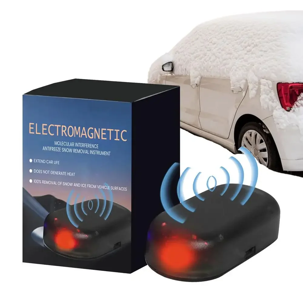 Solar Instant Lamp Heating Car De-icer, Car Molecular Deicing Instrument, Electromagnetic Solar Anti-theft Light, Car Instrument