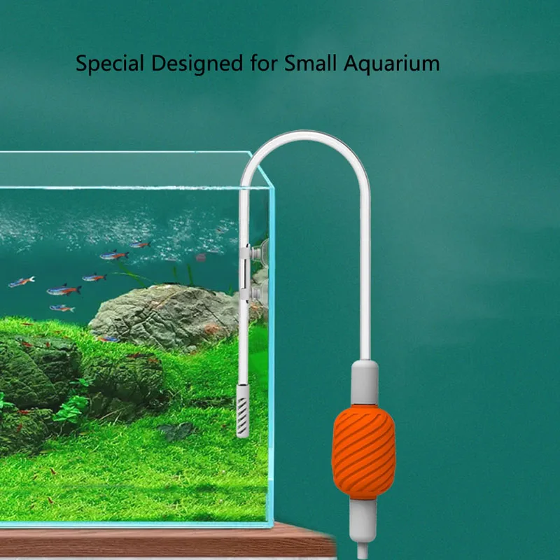 Fast Aquarium Water Changer Fish Tank Siphon Water Change Cleaning Filter Water Changing Pump Sand Hose Tube Small Aquarium