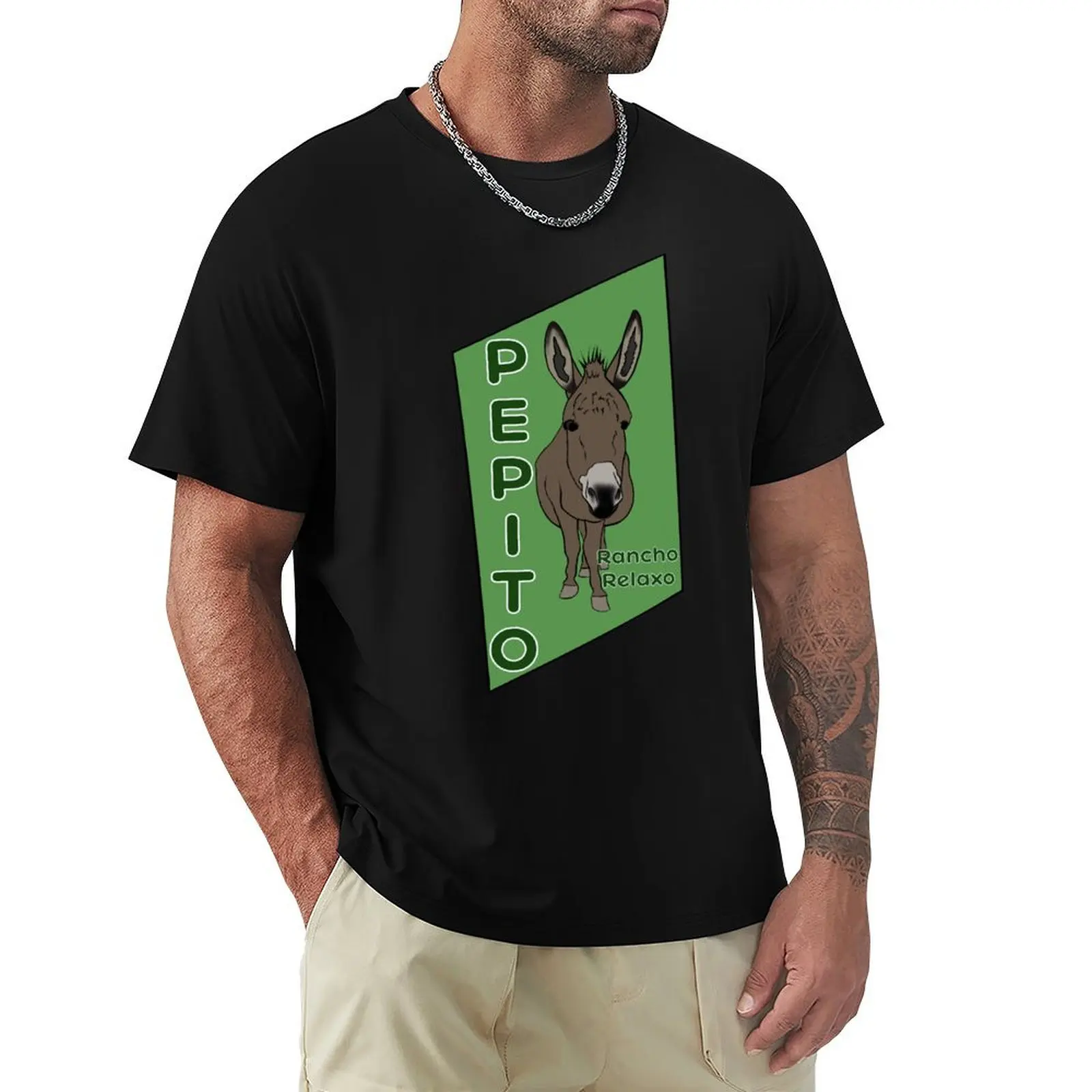 Rancho Relaxo - Camiseta Pepito the Donkey con estampado All Match y manga corta