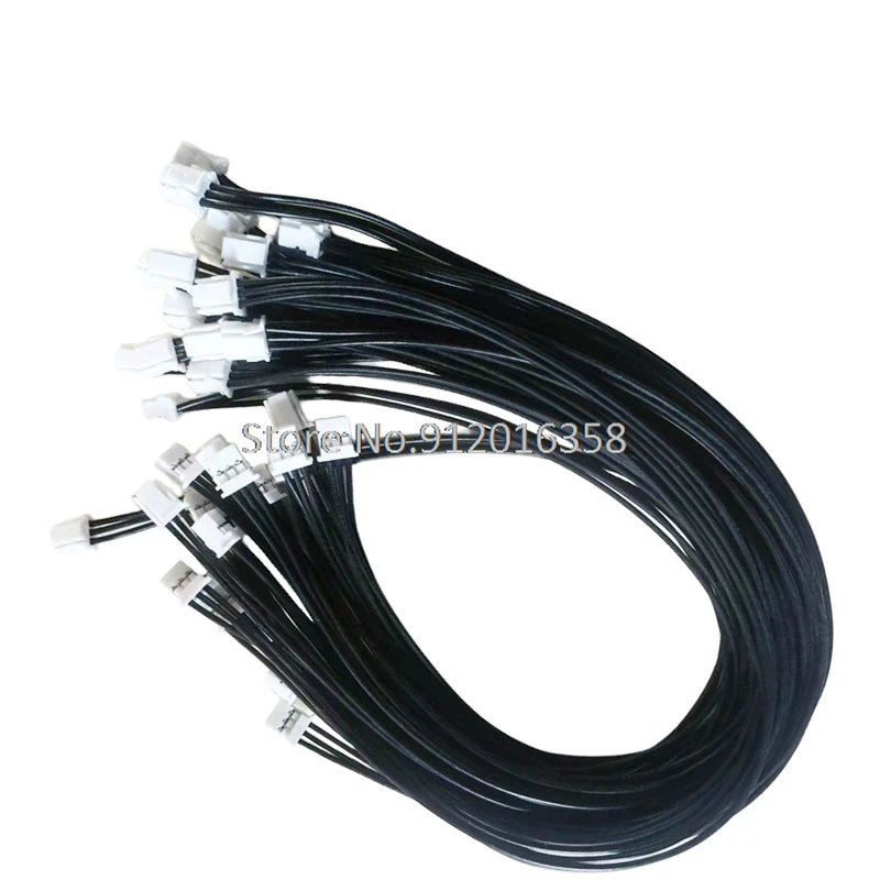 50CM 24AWG PA Series 2MM WHITE Rectangular Housing  Natural 2.00mm Female Socket PAP-04V-S PAP-02V-S PAP-06V-S cable assembly