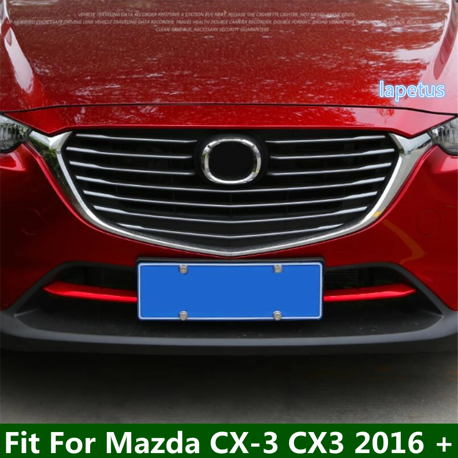 

Fit For Mazda CX-3 CX3 2016 - 2021 Front Grille Trims Cover Front Bumper Air-inlet Grille Car Accessories Styling stickers