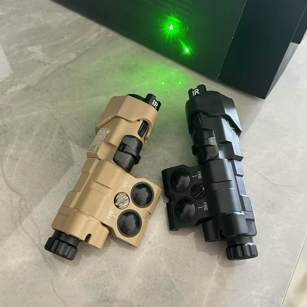 20mm Taktik PEQ A2 MAWL C1 Kukla Lazer El Feneri Airsoft Silah Dekoratif Kutu Hiçbir fonksiyon Pil Kutusu Fit avcılık