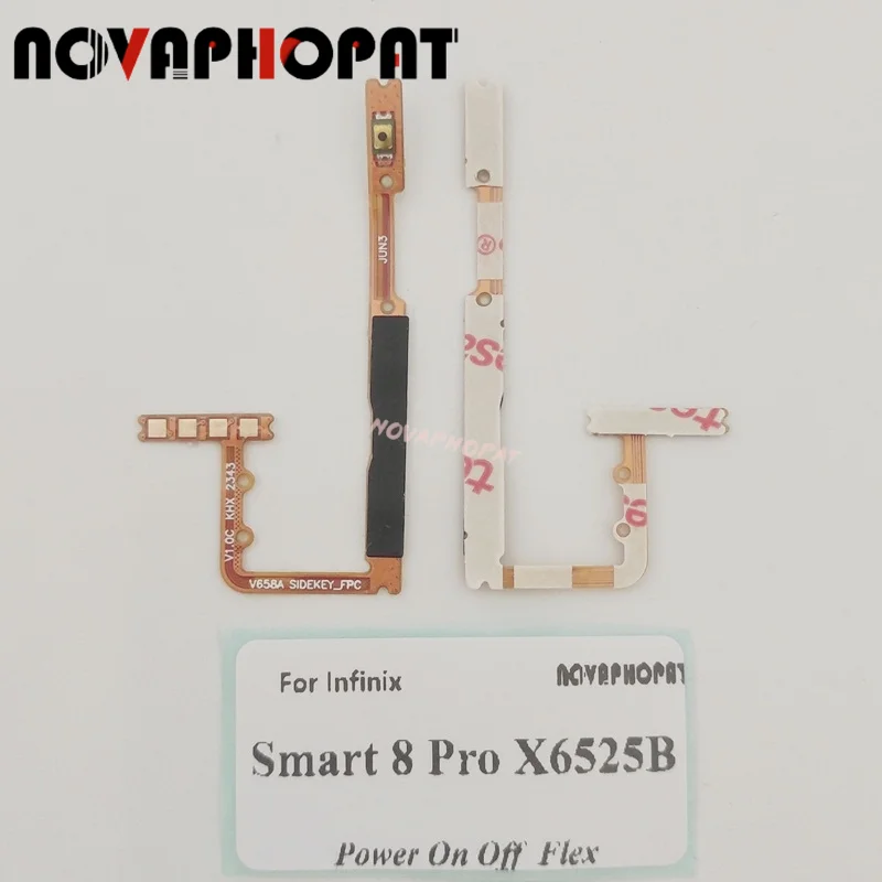 

For Infinix Smart 8 Pro X6525B Power On Off Volume Up Down Power Button Switch Flex Cable Ribbon