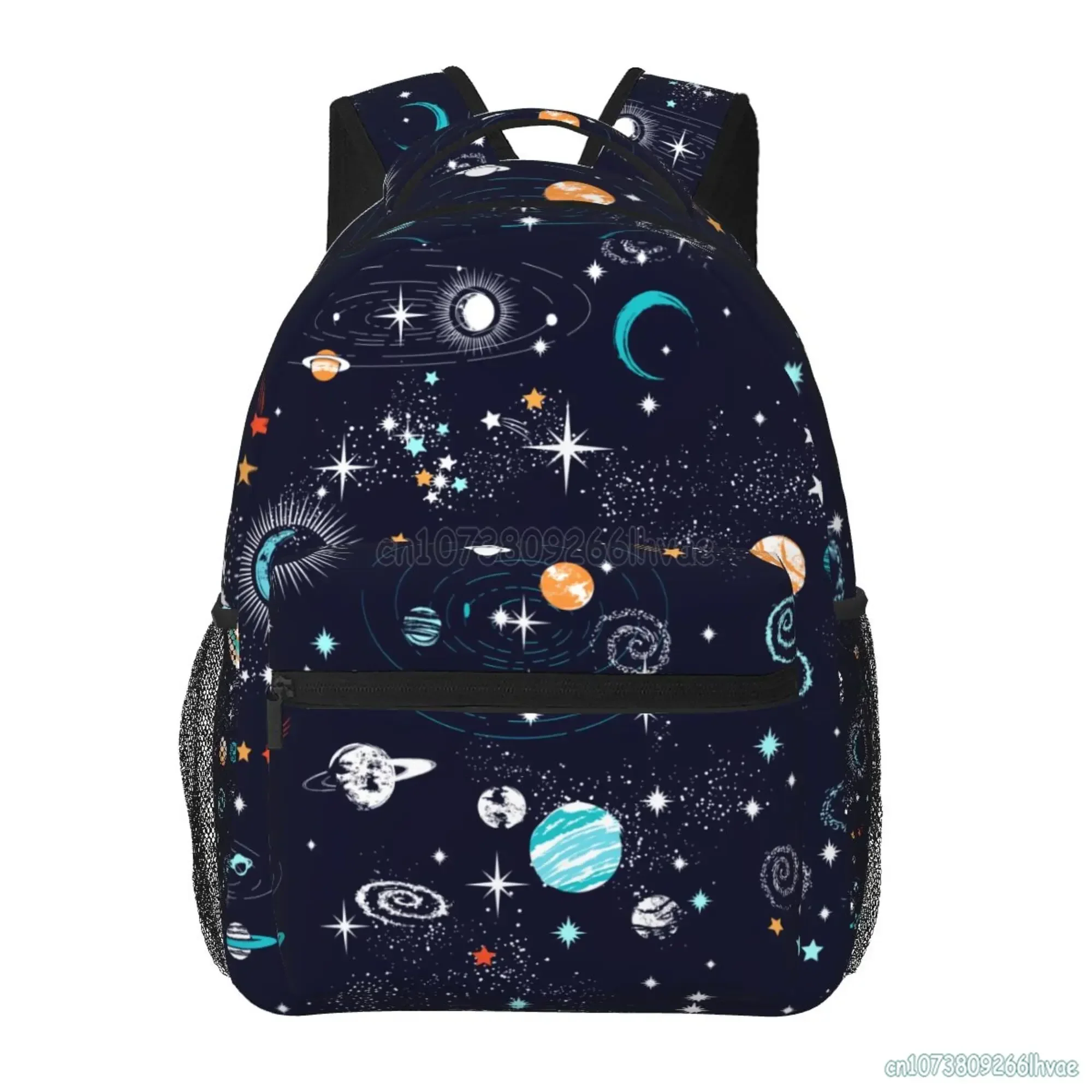 Toddlers Space Planet Pattern Students School Bags for Boys Girls Cute Travel Backpacks Unisex Softback Laptop Backpack