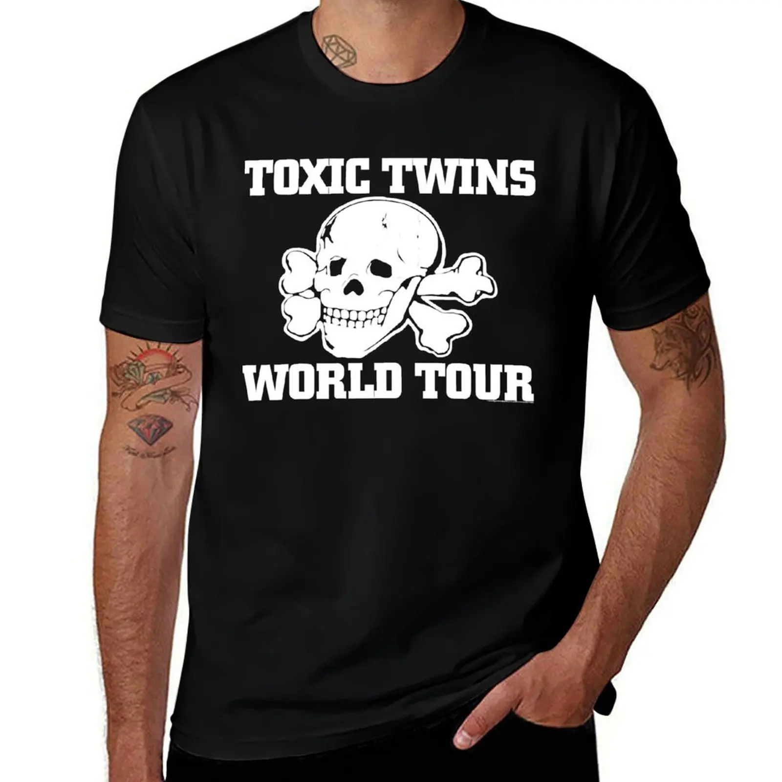 Tournée mondiale de Toxic Twins T-Shirt Creative Graphic Tee Shirt T-Shirt