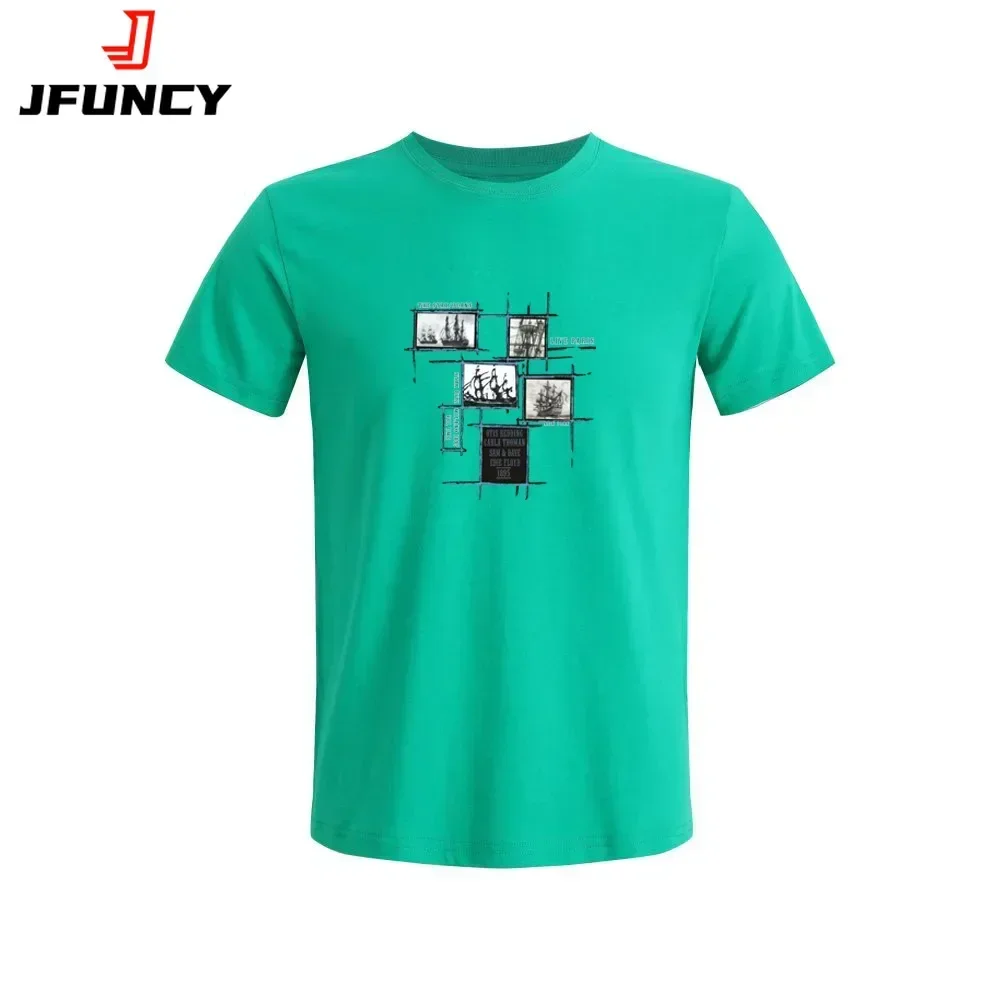 

100% Cotton Summer Man T-shirts Clothing Fashion Short-Sleeved T-Shirt Men Plus Size Casual Cozy Breathable Tshirt Hommes