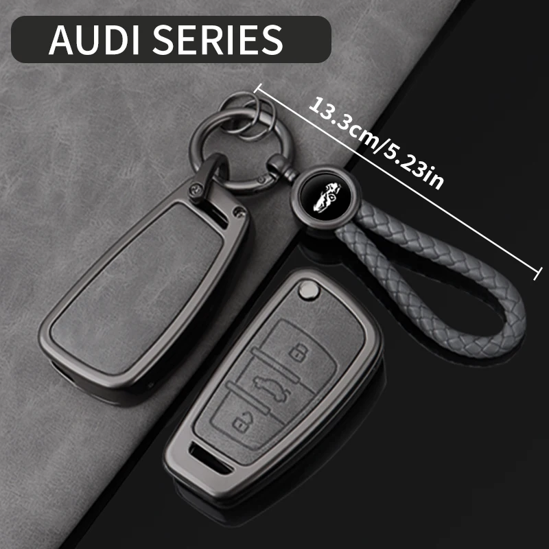 Auto-Klappschlüsselhülle für Audi A1 A3 A4 8P 8L 8V A5 B6 B7 A6 A7 C5 C6 Q3 Q5 Q7 4F S3 S4 S6 RS3 TT Schlüsselgehäuse – Detail 8