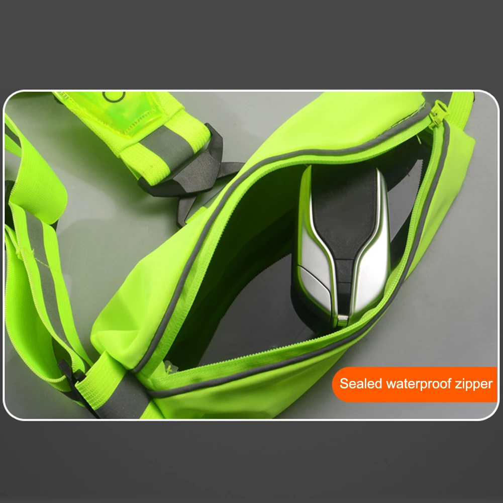 LED Reflective Vest Light Up Running Vest Adjustable Straps Cycling Safety Vest USB Rechargeable 3 Light Modes for Night Running