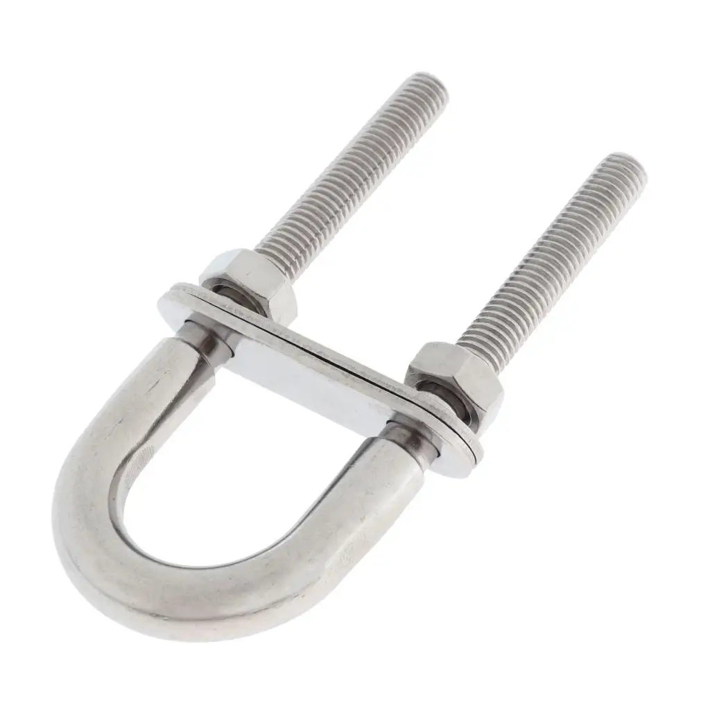 304 Stainle Steel Marine-Grade，M8×100 Bow Stern Eye, U-Bolt, Boat Hardware
