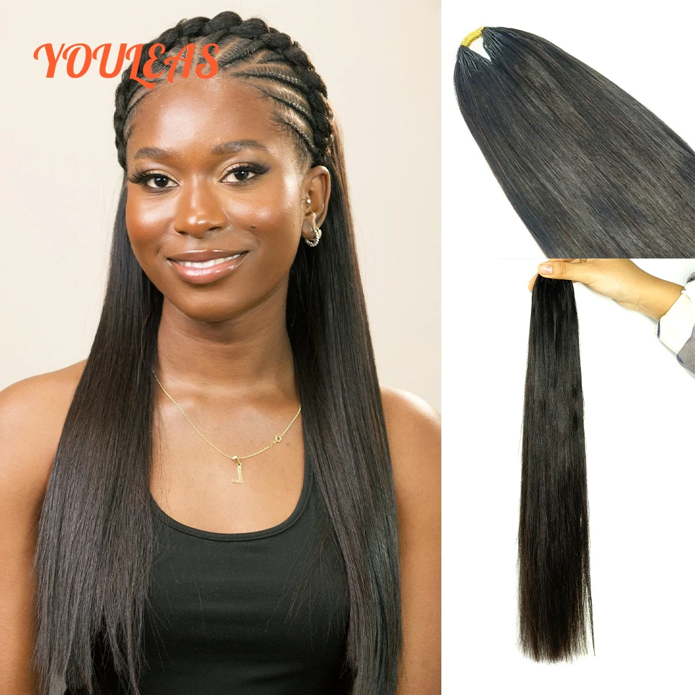 straight-hair-feather-crochet-extensions-knotless-preseparated-crochet-human-hair-extensions-braiding-hair-for-black-woman