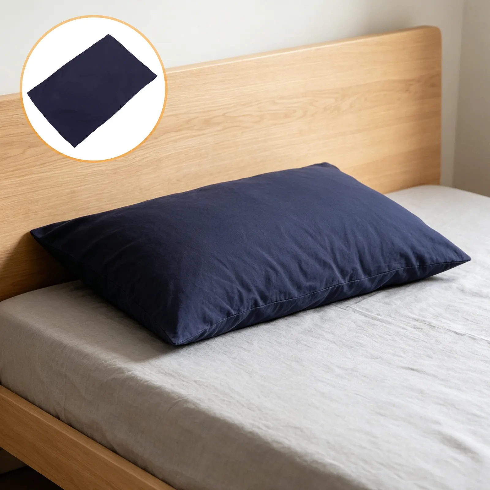 1Pair Breathable Pillowcases Envelope Closure Pillow Covers Polyester Bed Pillowcase Soft Pillow Protector Covers Machine