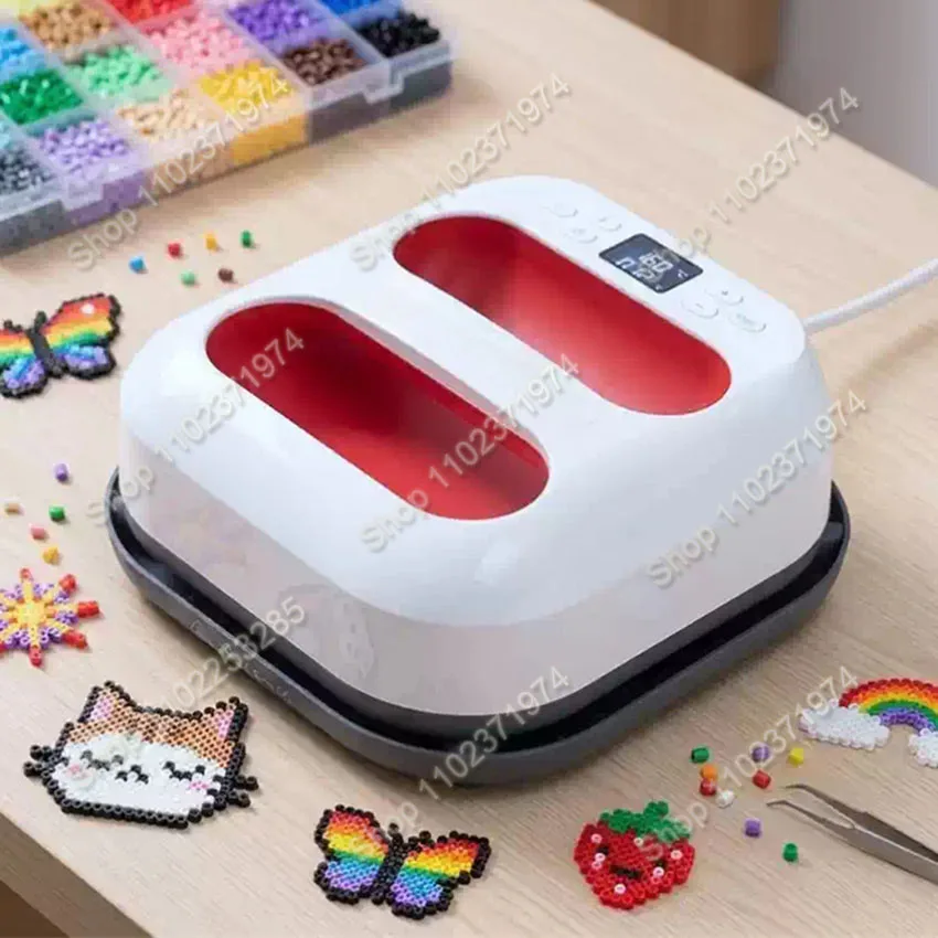 Handheld Heat Press Machine 9''x9'' Iron Press Fast Heat Up Adjustable Temperature and Timer Heat Portable Press Machine