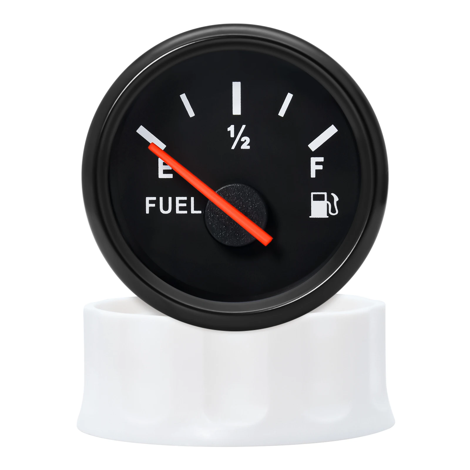 100-500Mm Roestvrijstalen Scheepsbrandstofpeilmeter Sensor Fit Boot Auto Brandstofpeilmeter 0-190ohm Met Rode Achtergrondverlichting 9-32V