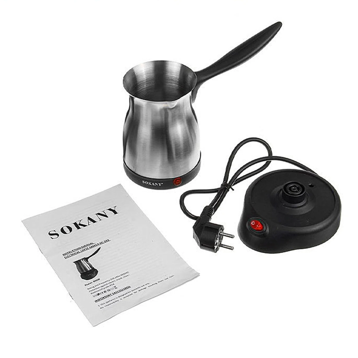 Portable Turkey Coffee Maker Italian Mocha Pot Coffee Tea Milk  Heating Cooker Greek Turkish Coffee Machine for Household Office