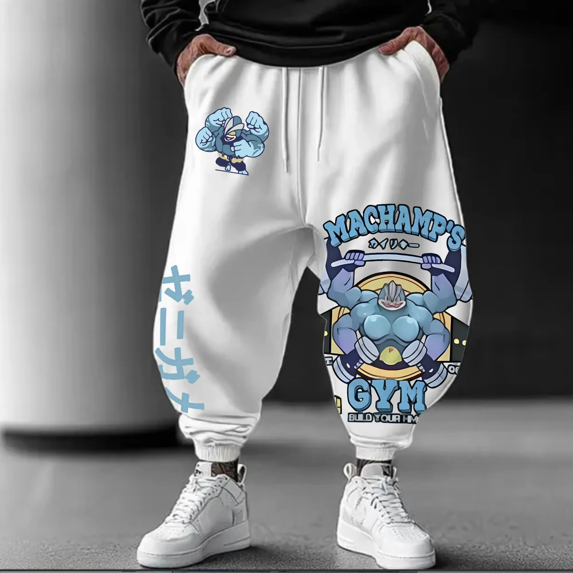 

Pokemon Evolution Sporty Casual Pants for Boys, Parent-child Pokemon Tight-fitting Sweatpants, Long Pants