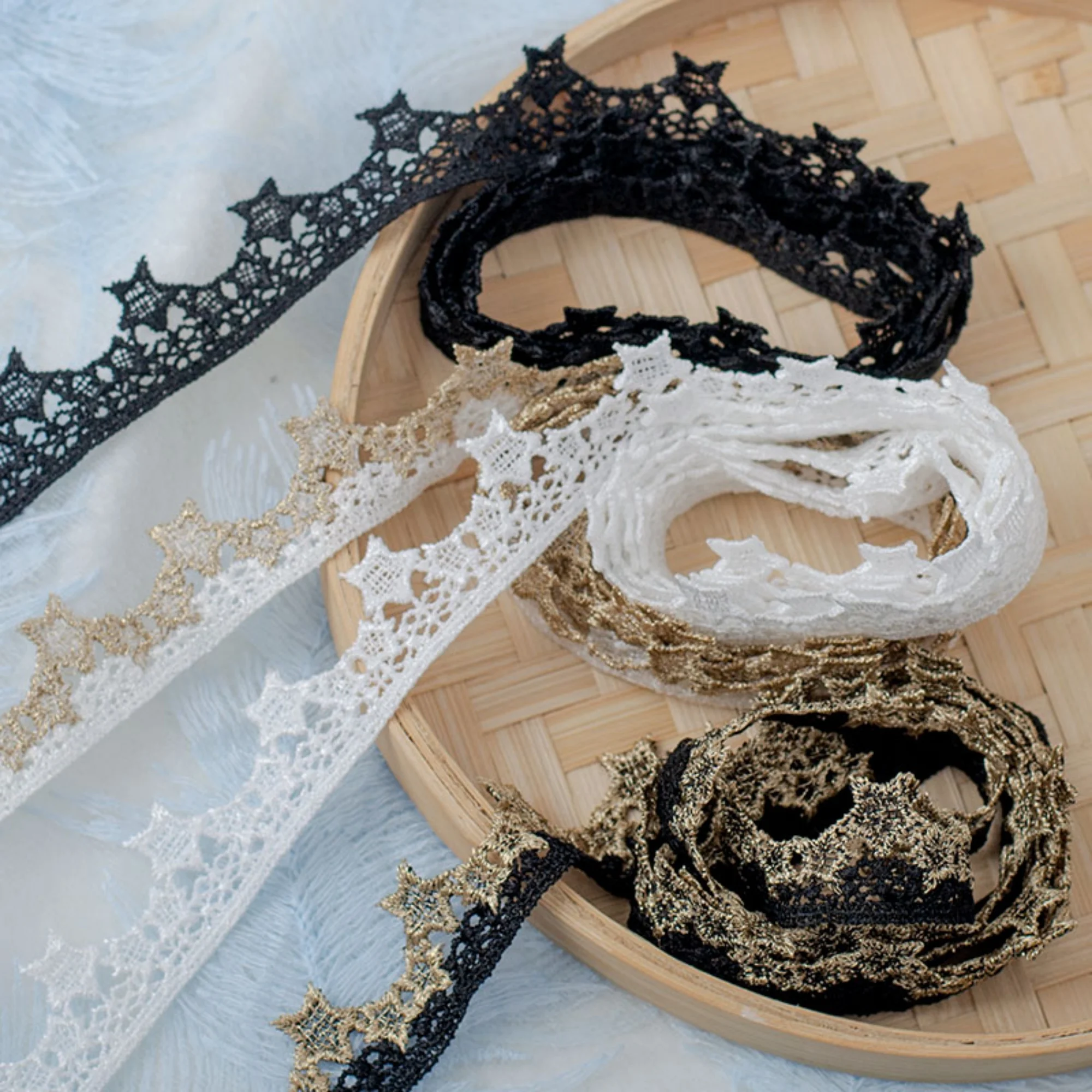 

1 Yard width 0.78 inches pentagram lace trim,Ribbon for DIY dress