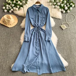 Spring Summer Sweet Fragrant Birthday Party Dress Girl Long Sleeve