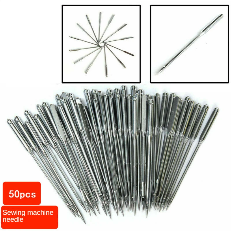 50 Pieces Home Sewing Needles 11/75  12/80 14/90 16/100 18/110 Home Sewing Needles DIY Sewing Accessories