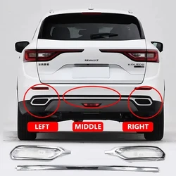 ABS Chromium Styling Car Rear Bumper Trim for Renault Koleos QM5 QM6 2017 2018 2019 Decorate Interior Modification Accessories