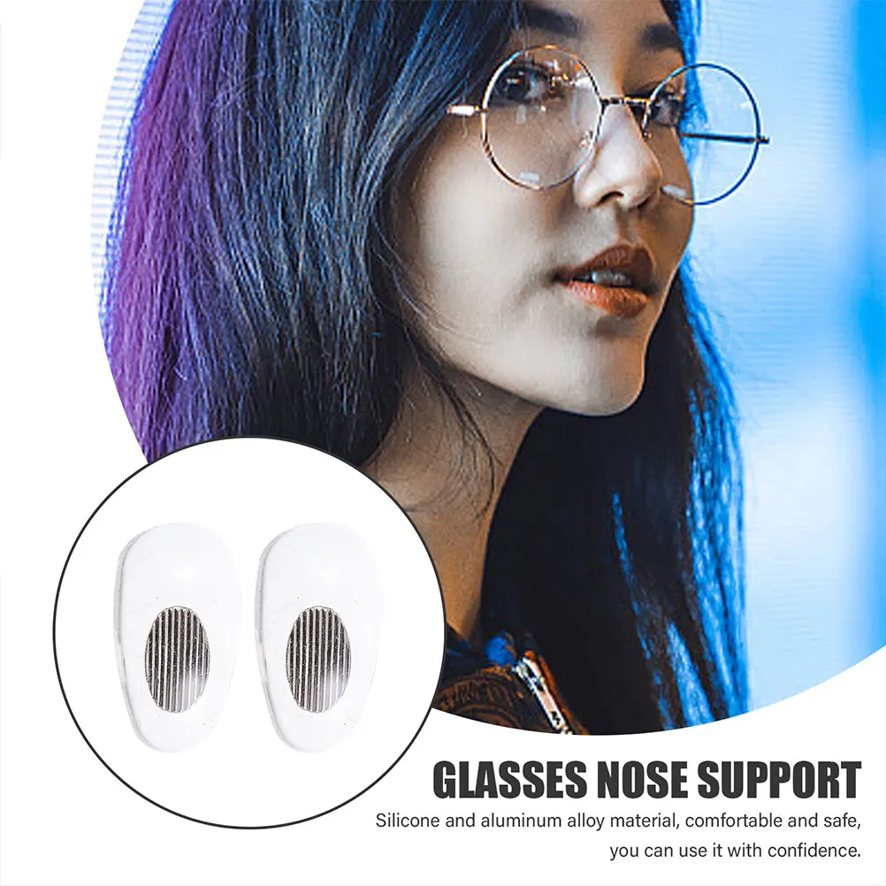 

Silicone Glasses Nose Pad Anti-Slip Eyeglass Support Replacement Frame Accessories Spectacle Cushion Sunglasses