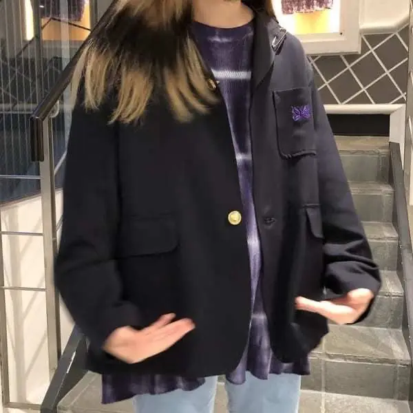 

Новинка 2025, пиджак BEAMS с двойной пуговицей, унисекс, стильное пальто, модная модная верхняя одежда