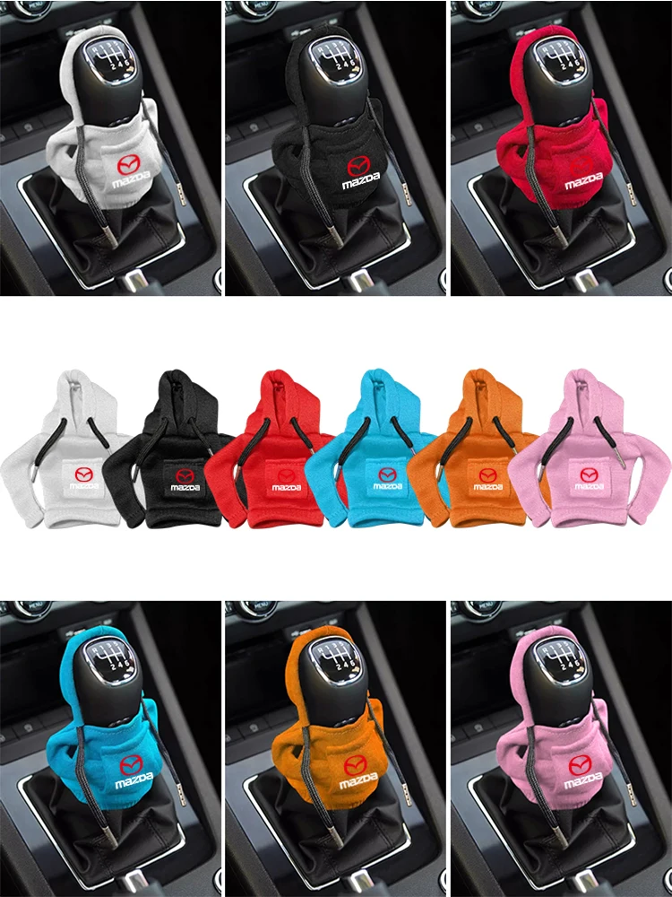 1 pièces couverture à capuche de changement de vitesse de voiture couverture de changement de vitesse poignée de vitesse décoration pour Mazda RX-8 626 BM MX-3 MX-5 CX30 Skyactiv BL BK GH GJ GL