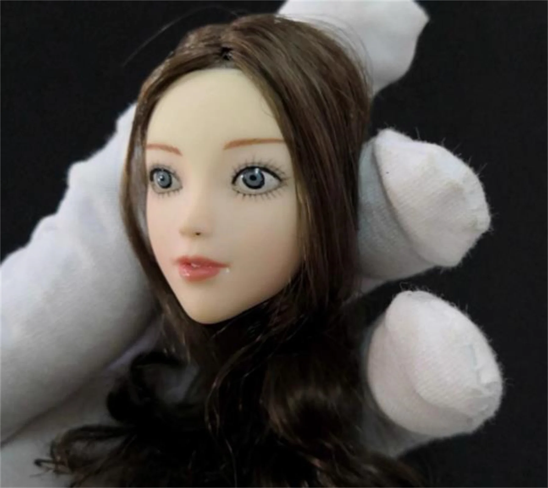

1/6 Scale Female Head Sculpture Cute big Eyes Girl Loli Anime Expression F 12" PH Tbl figure Model toys
