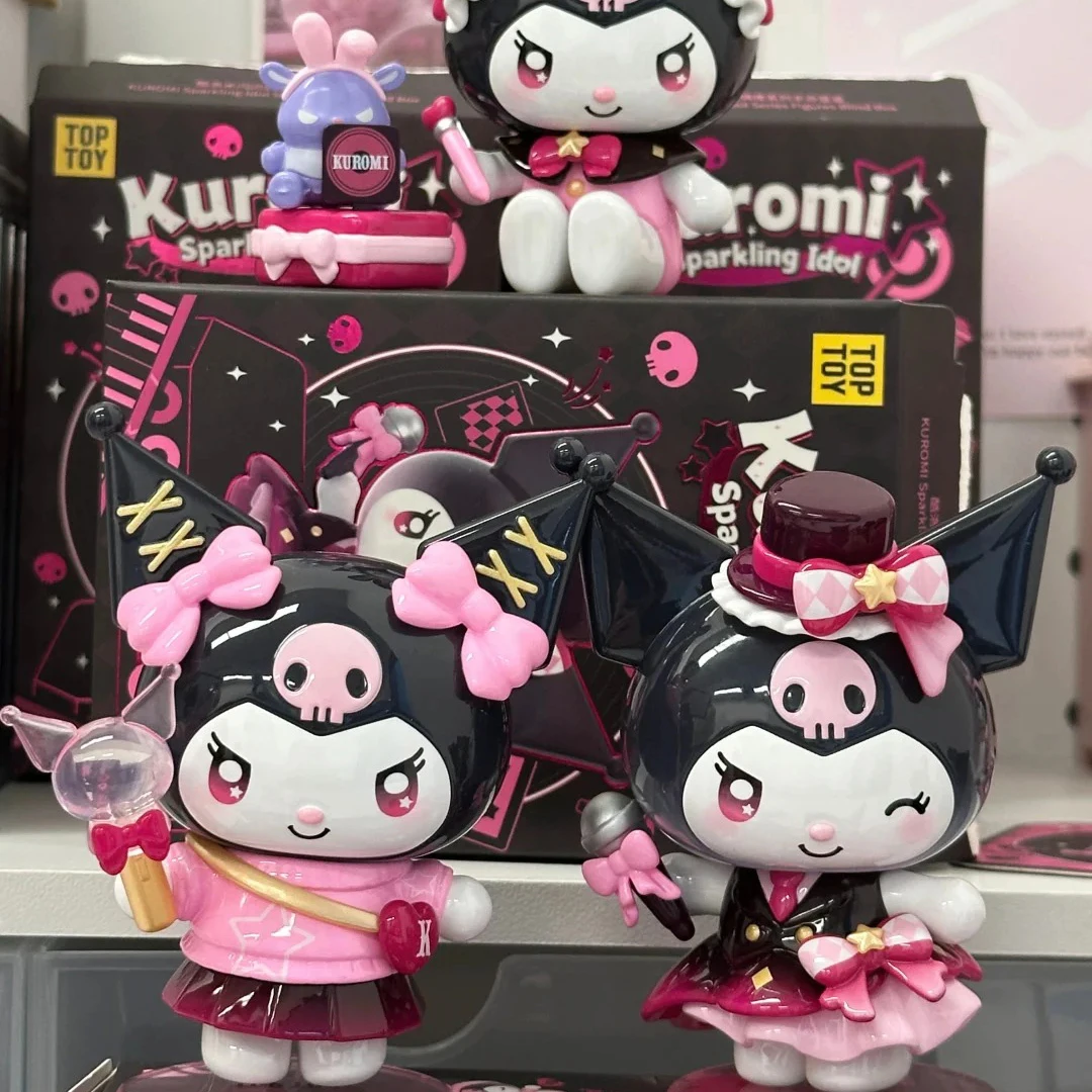 

Toptoy Sanrio Kuromi Shiny Idol Series Trendy Blind Box - Handmade Desktop Decoration Cute Girls' Surprise Gift Halloween Theme