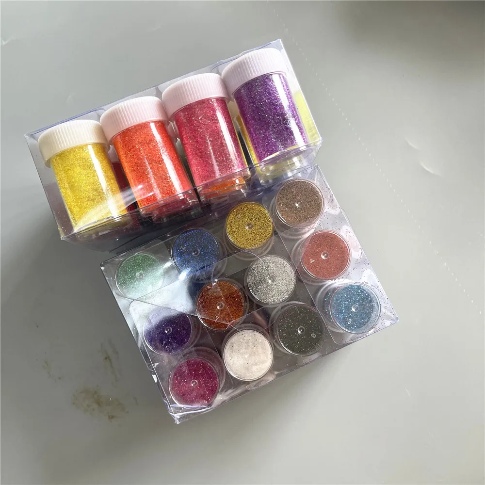 Face Body Glitter Powder Temporary Tattoo Kit 24 Colors for Party DIY Nail 20G