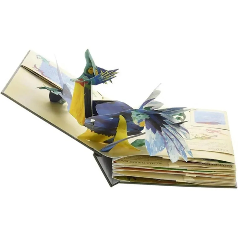 

Prehistorica Dinosaurs 3D Stereoscopic Book Science Popularization Colorful Illustrations Pop-up Folding Book