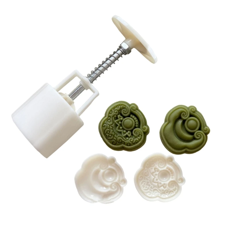 KX4B สัตว์ศักดิ์สิทธิ์ MoonCake แม่พิมพ์แสตมป์คุกกี้มือกดเครื่องตัดขนมคุกกี้