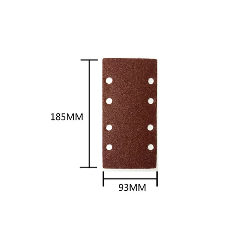 1pc Sandpaper Square Grit Sand Paper 93x185mm Special Shaped Disc Abrasive Stone Glass Grinder For Wood Polish Tools