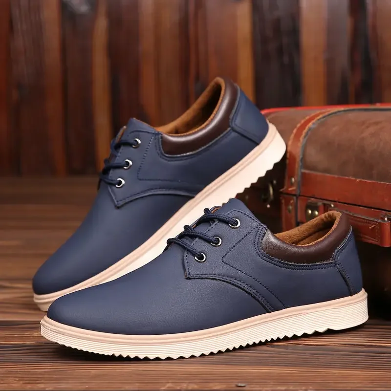 New In Leather Shoes for Men Comfortable Man Casual Shoe Fashion 2024 Social Legitimate On Sale Shipping Free Classic Original