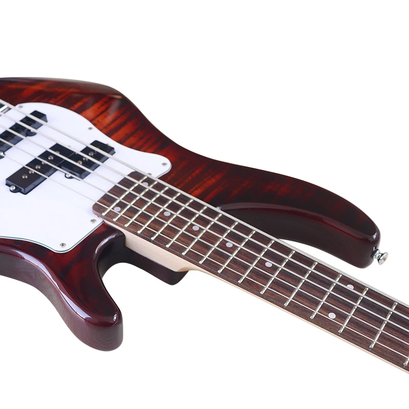 5 string Electric Bass guitar Full solid Basswood Body 43 inch Canada Maple Neck Bass Guitar