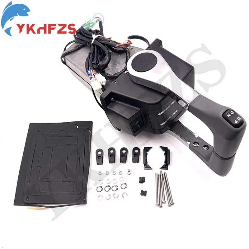 

Dual Lever Console Top Mount Remote Control Box 67200-93J15 For Suzuki Outboard Engine DF25 To DF200 DF250