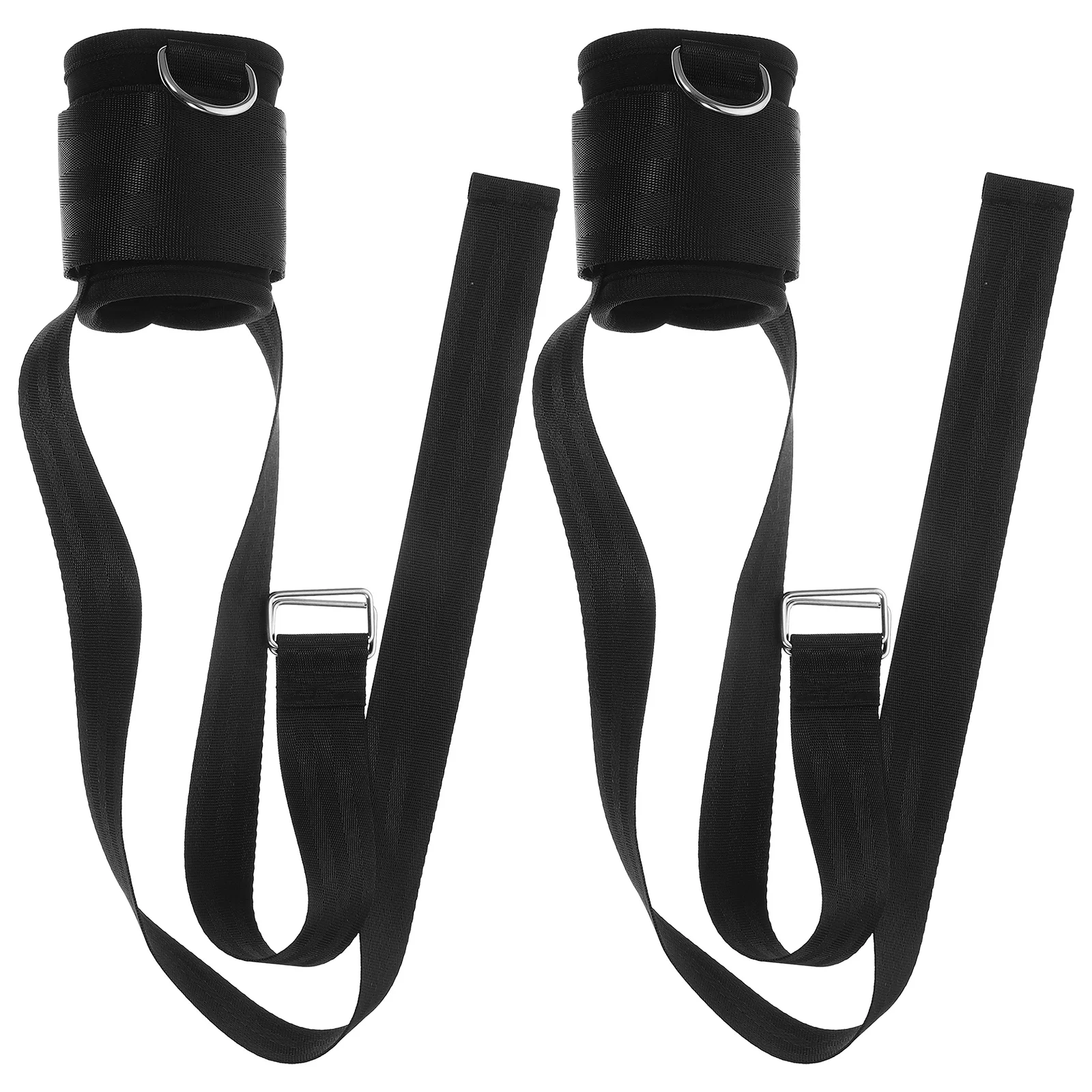 

2pcs Ankle Strap Bind Fitness Tool Adjustable Sticky Design For Leg Strength Training Cable Machine Workout Accessory Gym Ankle